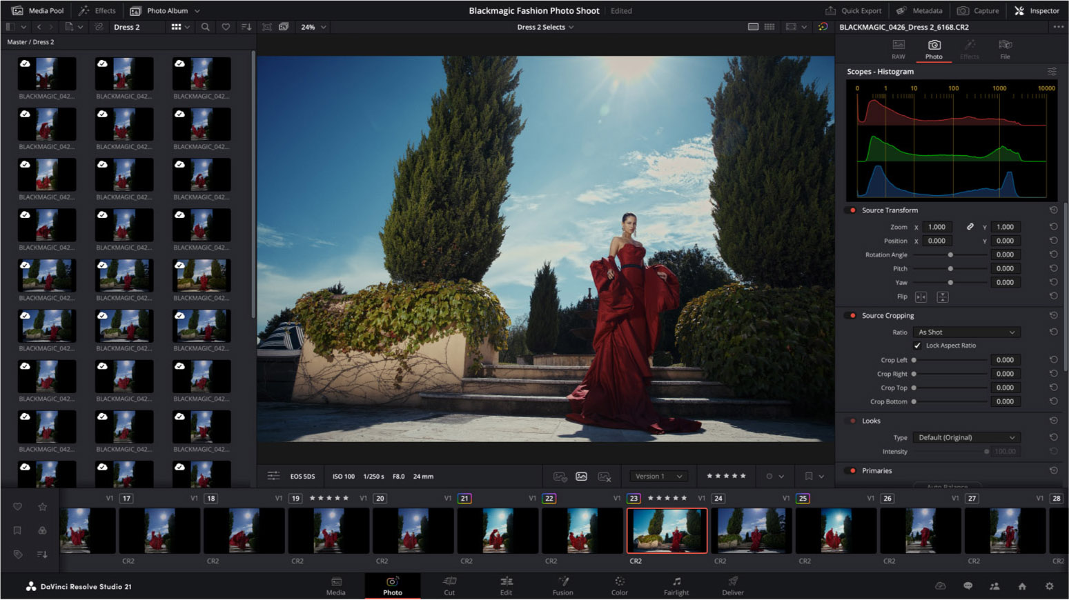 DaVinci Resolve 21 Photo頁面