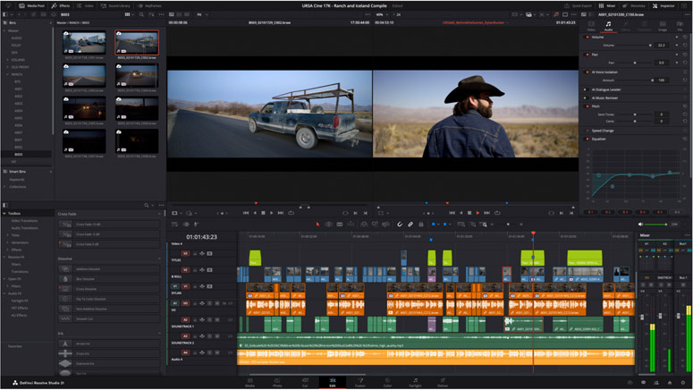 DaVinci Resolve 21剪輯調色與特效